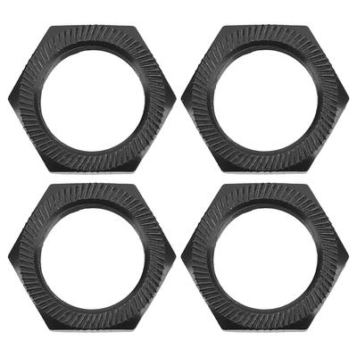 4 Pcs 24mm Wheel Hex Hub Nut Aluminum Alloy High Strength 24mm Hex Hub Nut for ARRMA 1/5 Outcast