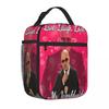 Bestselling Mr Worldwide Pitbull Valentine Solid Color Travel Lunch Bag Camping Meal Student Lunch Bag