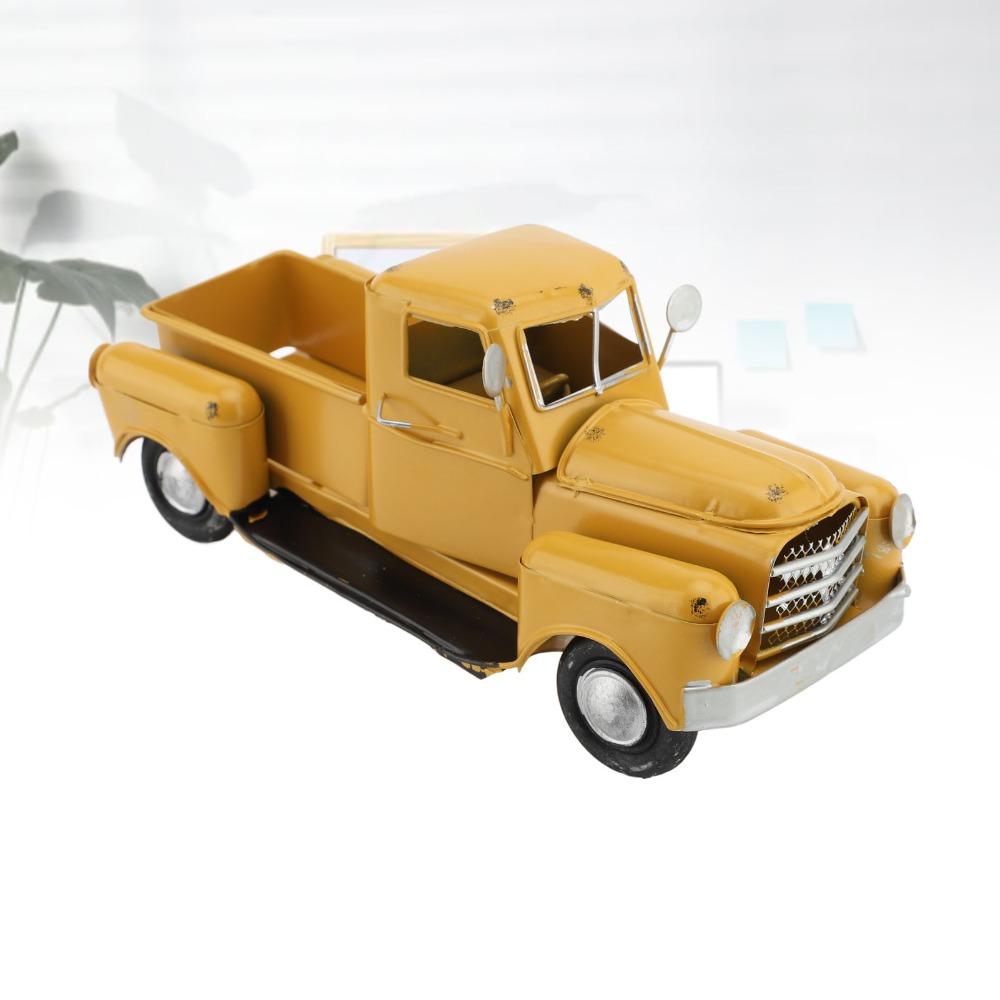 Eisen Pickup Truck Modell Tisch-Pickup Truck Spielzeug Bauernhaus LKW Dekoration Büro Dekoration