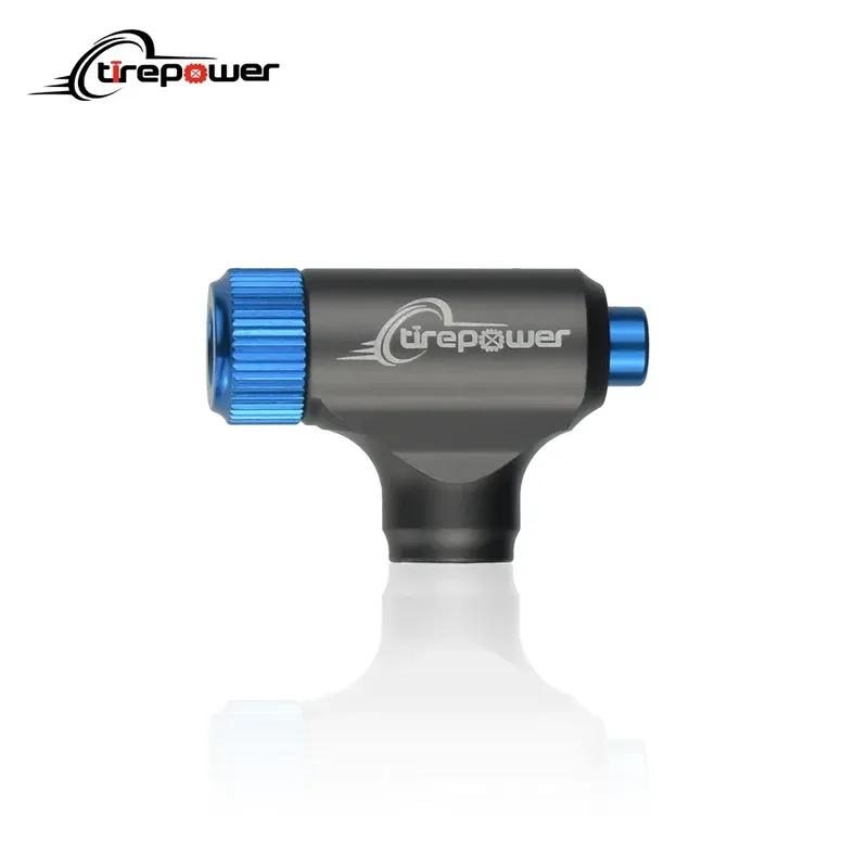 Ctrepower Aluminum Alloy CO2 Bike Tire Inflator Quick Push Button Release Fits Presta & Schrader Valves for Road & Mountain Bike