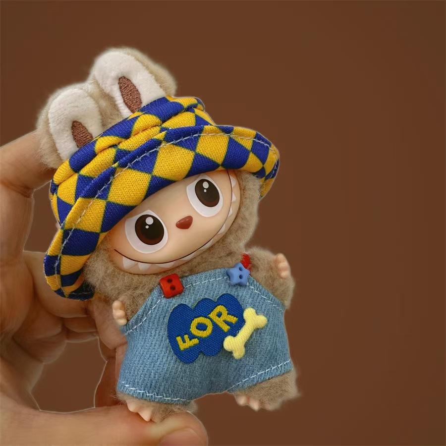 For Labubu 4.0 Mini Baby Clothes New Model for 10cm Doll For The Monsters Pin for Love Doll Outfit Accessories Labubu V4