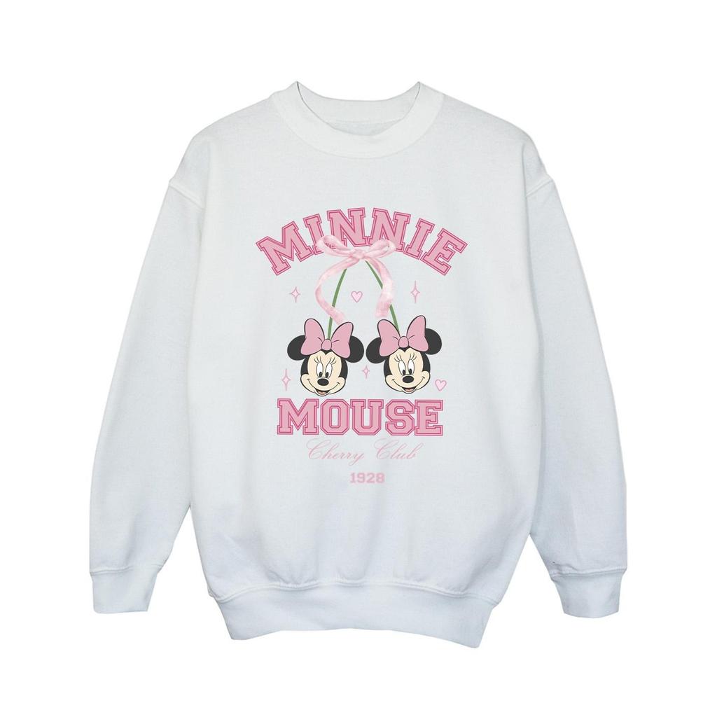 Disney Girls Cherry Club Minnie Mouse Sweatshirt