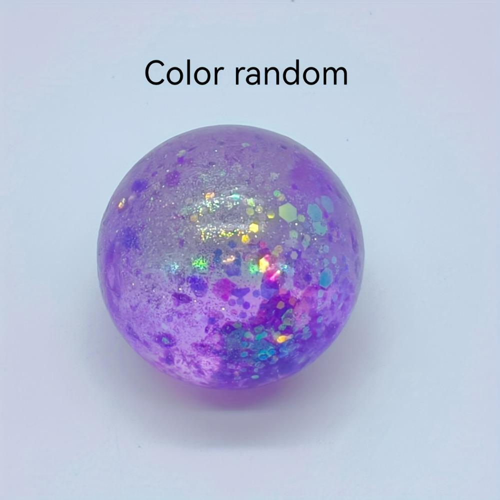Random Color Beautiful Squeeze Toys Spherical Geometric Squeeze Toys Filled With Gold Powder