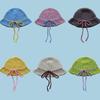 New pure hand knitted big brim mushroom hat spring fashion adult hat sun protection sunshade hat