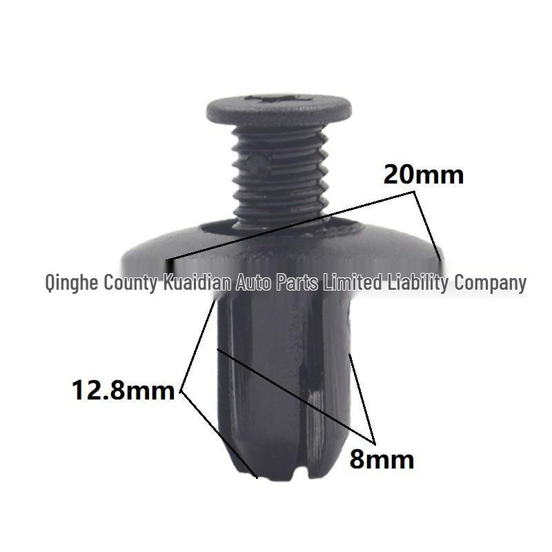 8MM Car Mudguard Fender Liner Clip: Quick-Release Plastic Rivet
