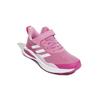New Adidas Fortarun Elastic Lace Top Strap Anti Slip And Wear Resistant Breathable Low Top Kids' Running Shoes Pink Kids' GZ1827