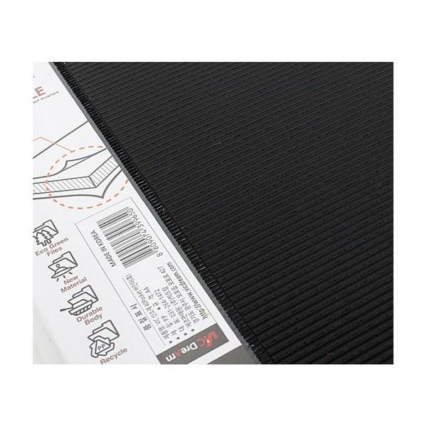 VIC New Material 40 Pocket Binder 3 Holes, Black, 2 Pieces