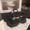 High-end sandals women's summer new fashion design niche versatile not tired sandals