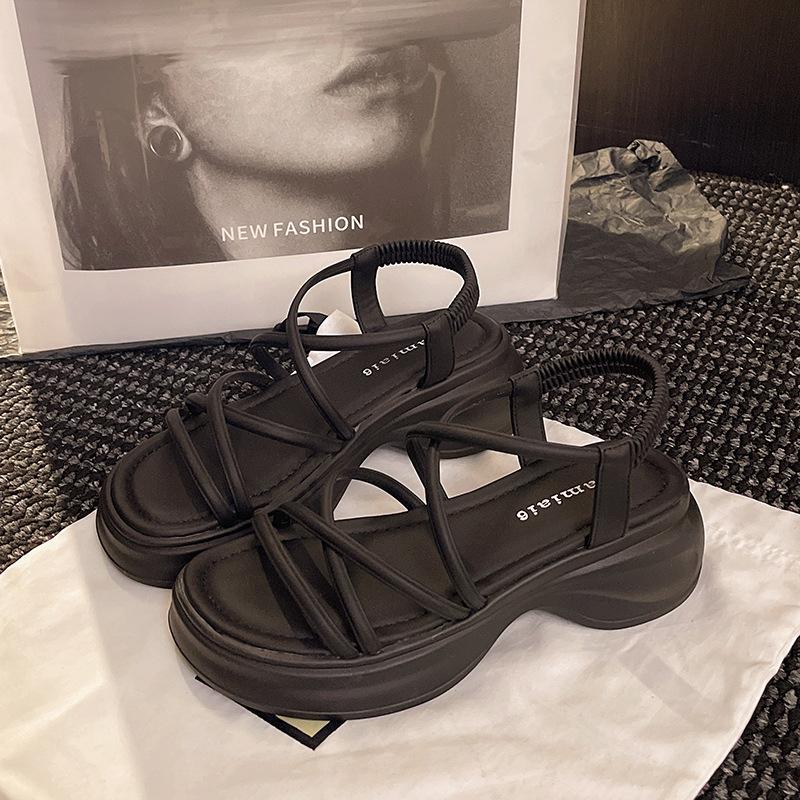 High-end sandals women's summer new fashion design niche versatile not tired sandals