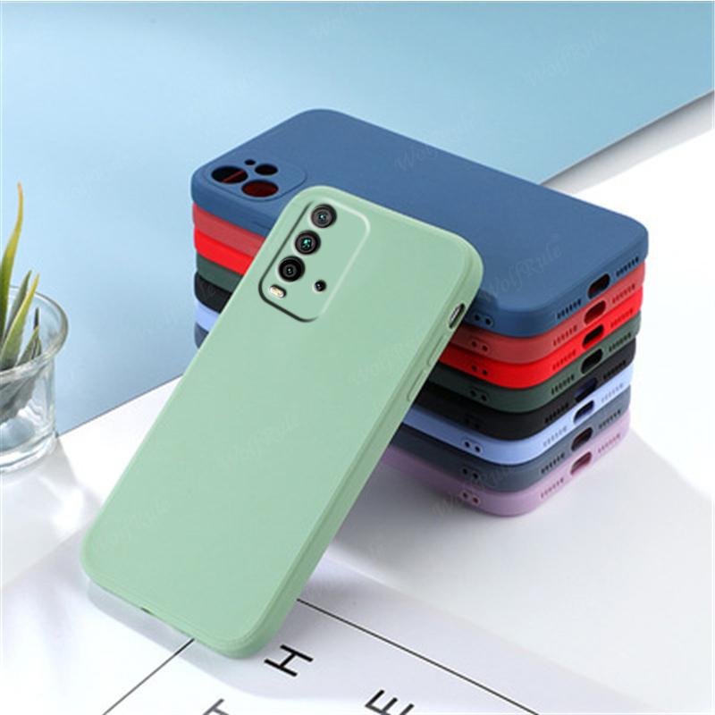 For Cover Xiaomi Redmi 9T Case Redmi 9T Capas Liquid Silicone Shockproof Phone Back Bumper TPU Soft Case Redmi 9T Fundas 6.53"