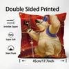 Carnival Circus Fashion Cushion Cover Plush Fabric Soft DoubleSided Printed Sofa Warm Winter Home Child Gift Pillow Case