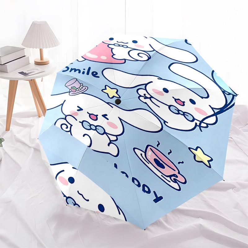 1pc Lucky Rabbit umbrella automatic open/close, 8-Rib Durable Frame, Compact Folding Design, Ideal Birthday/Holiday Gift  1128A