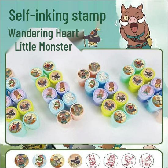 Demon Hunter Girls K-POP Cute Cartoon Self-Watermark Stamp - Fun and Creative Toys for Elementary Students