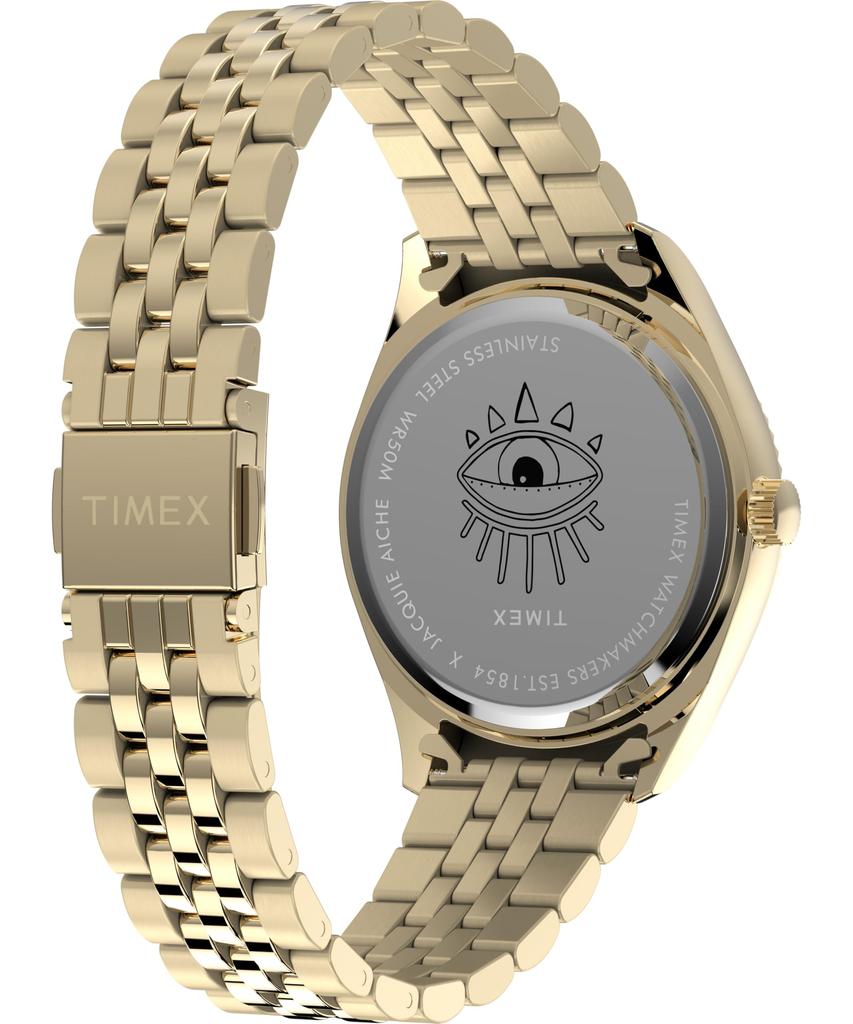 TIMEX X Jackie Aisch 50M Wasser Mineral Schwarz Unisex [TIMEX] Uhr, Quarz, Widerstandsfähig, Glas, Zifferblatt, TW2Y11400,