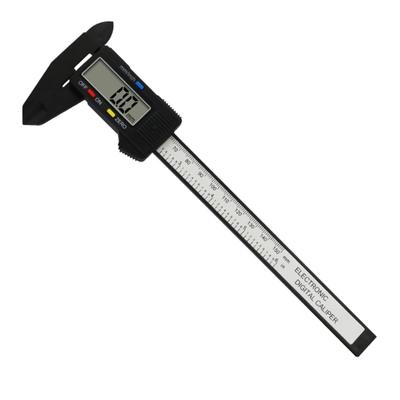 Calibrador Digital Electrónico con Pantalla LCD Grande Pantalla Completa Portátil Micrómetro de Plástico Pie de Rey Herramienta de Medición Precisa