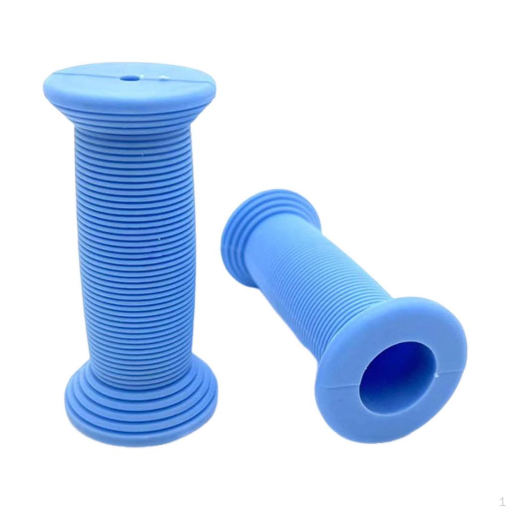 2 Pack Bike Handlebar Grips Kids Grip Pads Anti-Slip Shock Absorbing TPE for Boys Girls Bikes