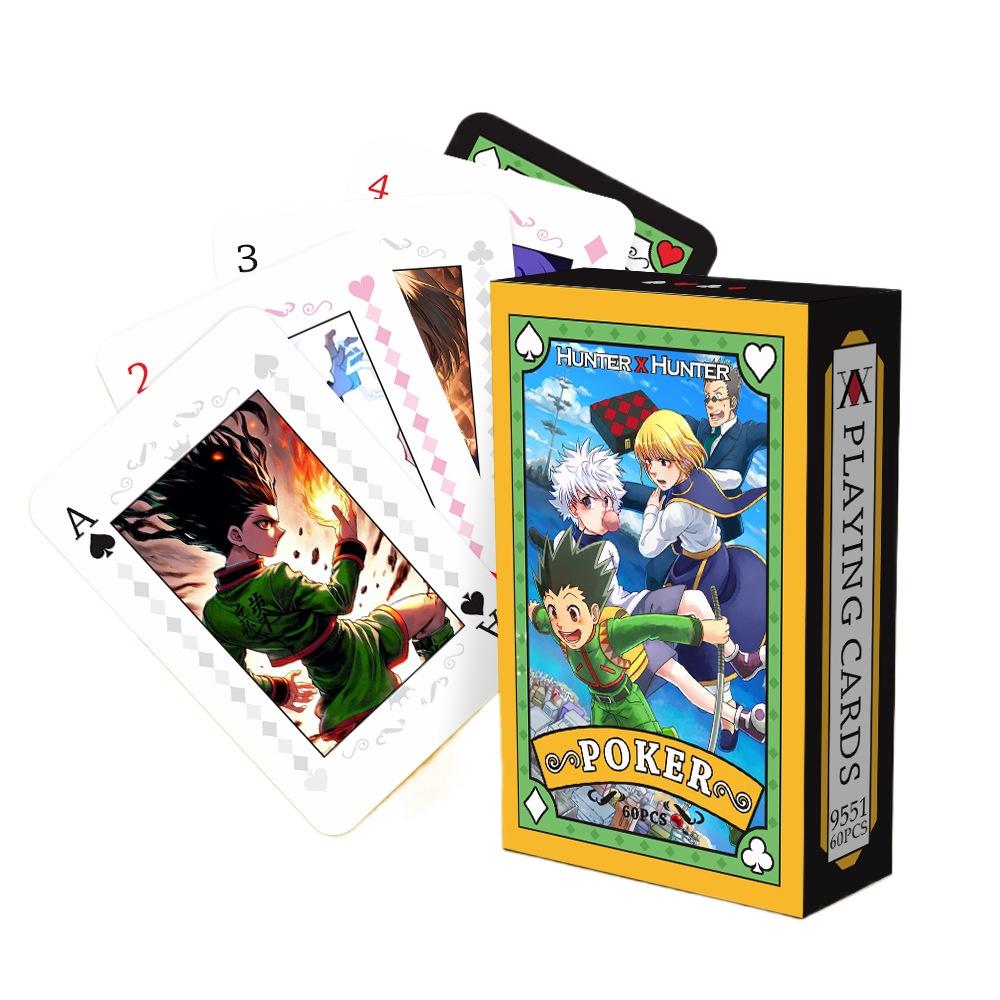 

Аниме Покер Игрушка Hunter X Hunter Настольная Игра Карты Хисока Киллуа Золдик Косплей Твердая Обложка Коллекция Подарок
