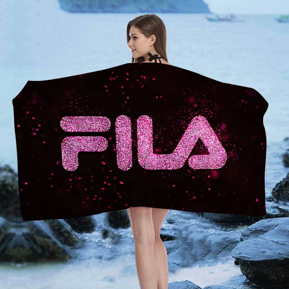 Fashion trend Brand F-FILA-A Logo Microfiber Beach Towel Absorbent Quick dry Soft Yoga Swimming Resort Mountain Climbing Towel