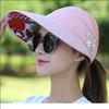 Zonnehoed zomer zonnehoed dames opvouwbare zonnebescherming hoed grote rand koele hoed lege top UV-bescherming pastorale stijl