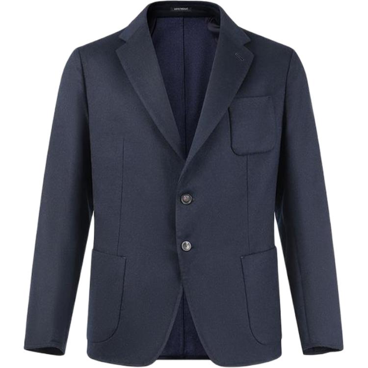 Emporio Armani SS23 Business Suit Coat Men's Dark Blue D41G45-D1088-922