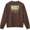 Men's Li-Ning BADFIVE Sweatshirts Men's Hazelnut Chocolate Brown Crew Neck Moderate