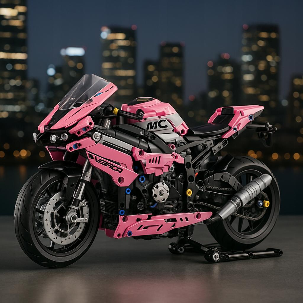 Professional Buildable Motorbike Racing Motorcycle Set