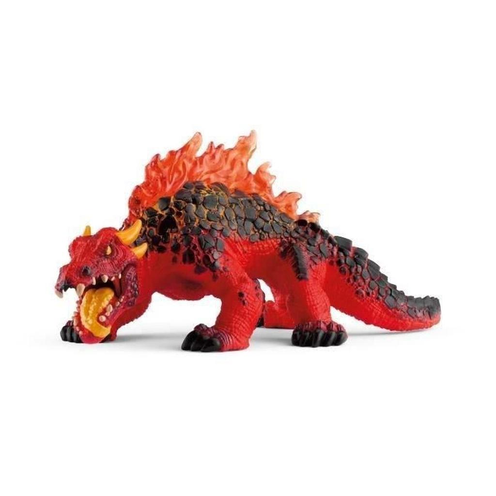 Figurine Lézard de Lave, Monstre de lave mythique et féroce, Hautement détaillée, Schleich 70156 Eldrador Creatures, des 7 ans