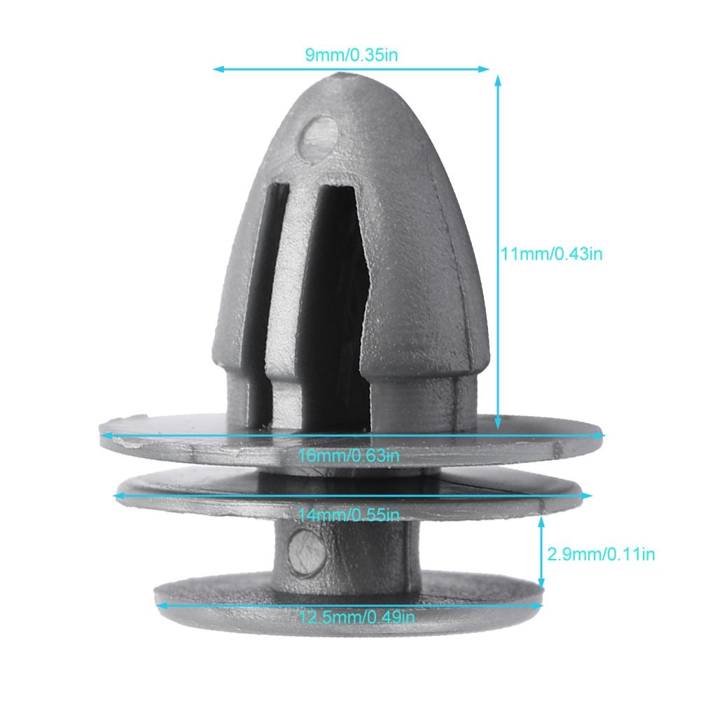 Car Door Panel Bumper Trim Clips Fastener Rivet Kit for Honda Accord Civic CR V Del Sol 50Pcs