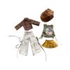 Vestito Invernale Carino per Bambola da 30cm Completo 16 Accessori per Bambola Giocattolo Vestire per Bambine
