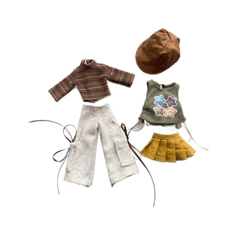 Vestito Invernale Carino per Bambola da 30cm Completo 16 Accessori per Bambola Giocattolo Vestire per Bambine