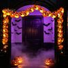 Festive Tabletop Lighting Marigold Flower String Lights, Artificial Cempasuchil Decorative Lamps, Halloween Flexible Warm White Garland LED