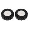 2 buc Roată din cauciuc cu axă D Accesorii robot Model cărucior de urmărire Roată pentru motor N20 Mașină Robot Piese jucării DIY