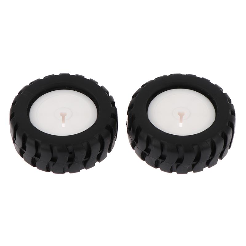 2 buc Roată din cauciuc cu axă D Accesorii robot Model cărucior de urmărire Roată pentru motor N20 Mașină Robot Piese jucării DIY