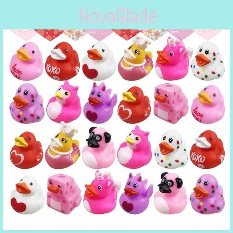 Entzückender Weihnachts-Countdown Gummi-Ente Blind Box Bezauberndes Kindergeschenk zur Stressreduzierung