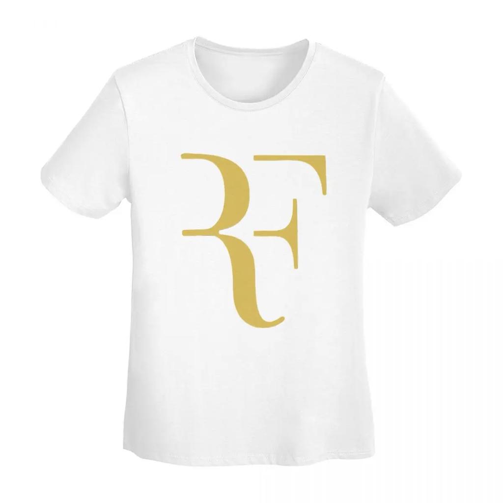 Koszulka Roger Federer Damska Krótki Rękaw Koszulki Okrągły Dekolt Odzież Bawełna Letnie T-shirty Streetwear