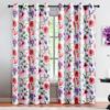 Blumen-Fenstervorhang, elegante Vorhänge mit Blumenmuster, für Schlafzimmer, Wohnzimmer, Küche, Dekor, Vorhänge mit hoher Schattierung (70 %-90 %)Drapieren