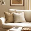 Solid Color Striped Corduroy Pillow Cushion Cover - Minimalist Sofa Backrest Cushion Office Lumbar Support Pillow Case for Nap
