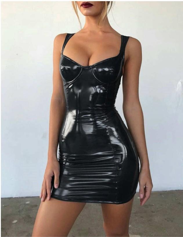 Women's PU Leather Dresses