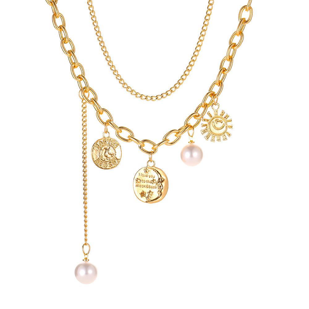 4Pcs/Set Modern Trendy Stacking Wearing Necklaces for Women Zircon and Alloy Connection Unusual Fashion Sexy Clavicle Necklace