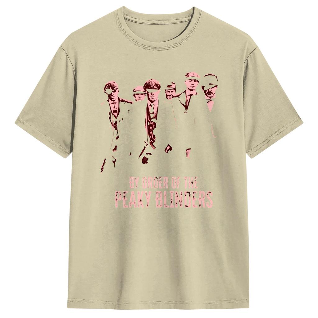Funny By Order Of The Peaky Blinders TShirt for Men O Neck Cotton T Shirts Short Sleeve Tee Shirt Plus Size Tops
