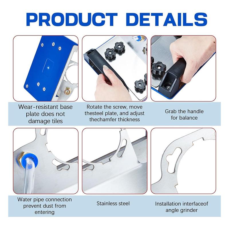 M-Modern-Angle Grinder Stand For Tile 45° Chamfer Cutting Tile Chamfering Tool For Stone Cutting