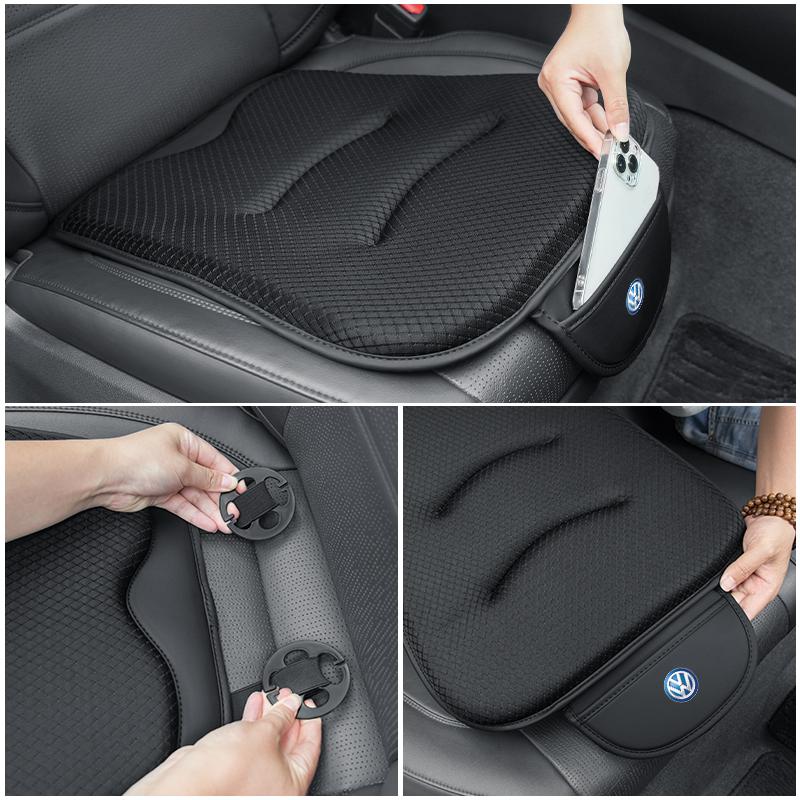 2026 Hot For Volkswagen VW Breathable Ice Silk Car Seat Cover Driver Storage Protective Cushion For VW Polo Bora Golf Jetta Lavi