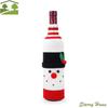 Père Noël Étui Décoratif pour Bouteille de Vin Tissu Rouge Festif Étui Protecteur pour Bouteille de Vin Bonhomme de Neige Accessoires pour Bouteille de Vin Fête