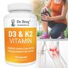 D3-vitamiin K2 koos MCT õliga 10 000 RÜ D3-vitamiini, 100 mcg 120 kapslit