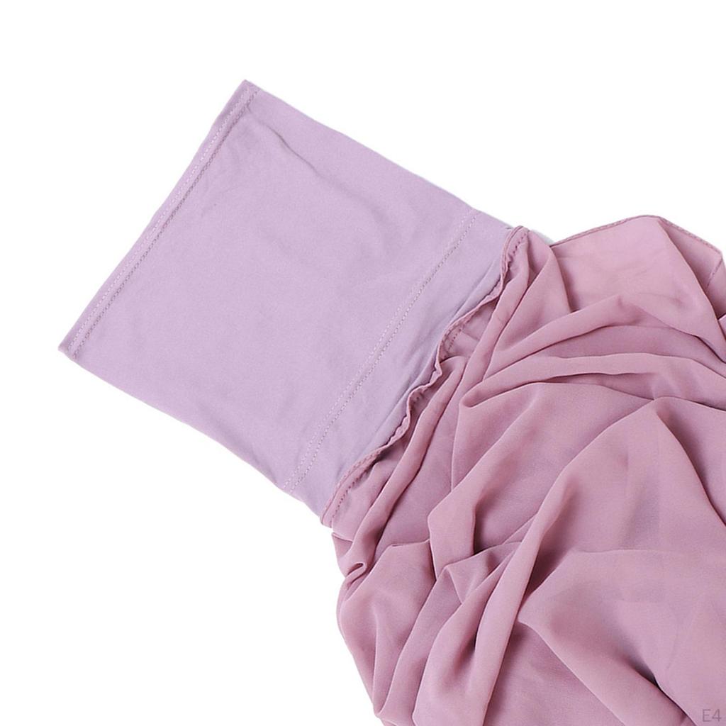 Chiffon Instant Hijab for Women Headscarf Polyester Sun Protection Turban Cap Wrap