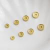 14K Gold Filled Spacer for DIY Jewelry: Grooved Washer for Bracelets & Necklaces
