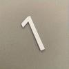 1pc Modern Black Self-Adhesive Acrylic House Number 7 - Easy Install, No Battery Required, Plastic Surface Mount Address Sign for Home