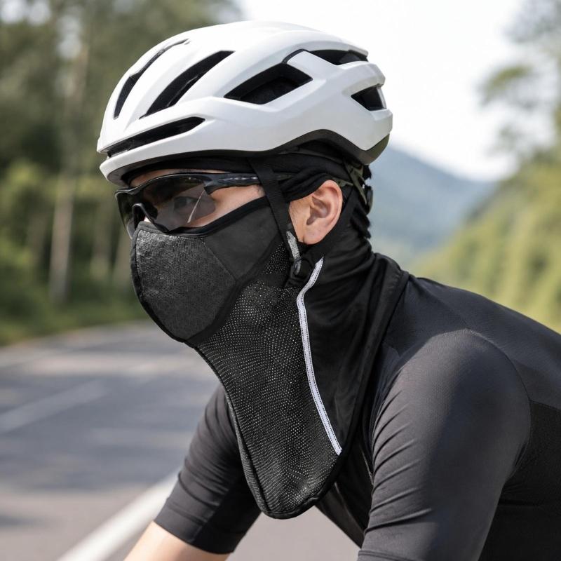 Wind-Blocking Cycling Face Mask Balaclava for Winter Ride with High-Density Polyester and Extended Head-to-Neck Coverage