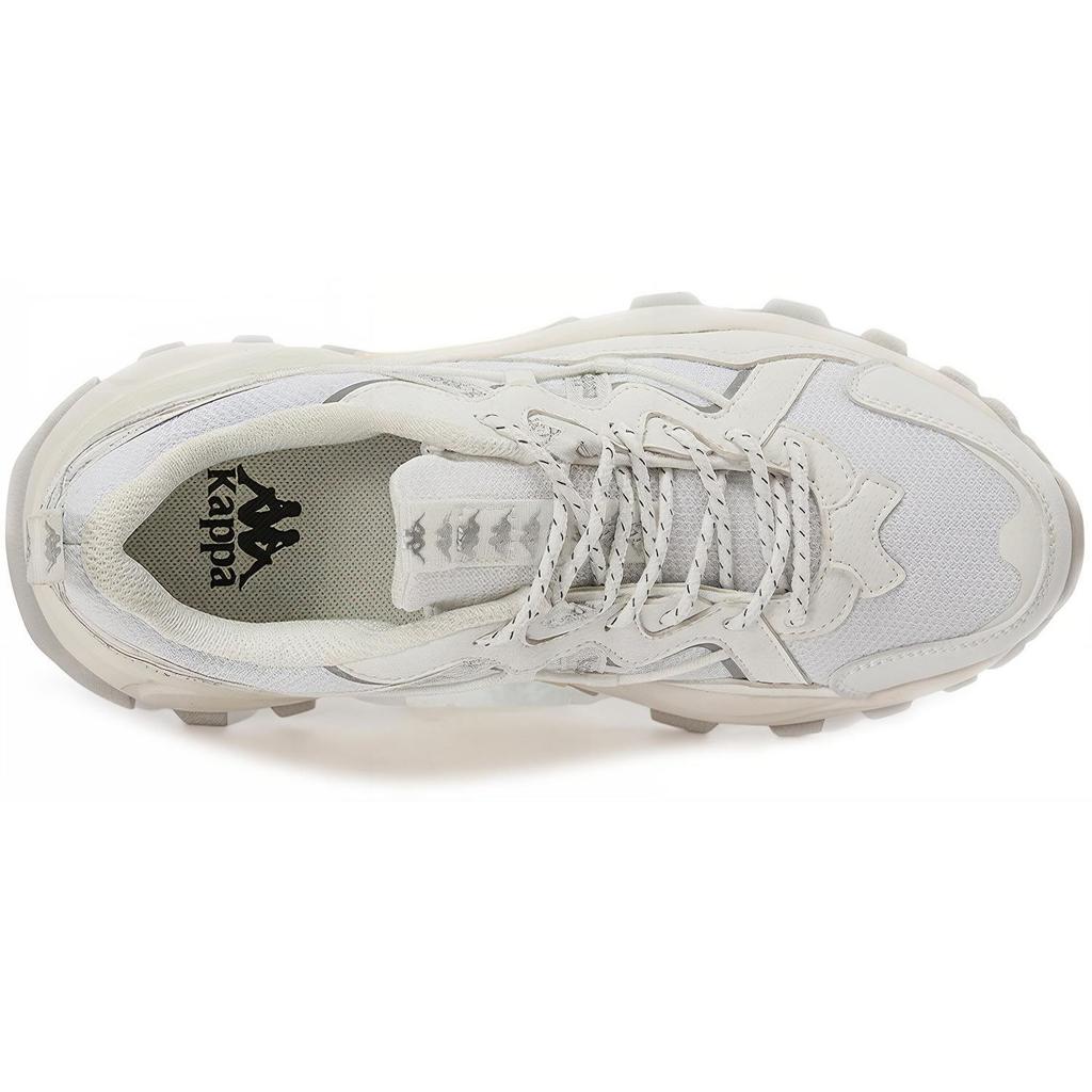 Kappa Fabric Synthetic Leather Thick Sole Deconstructed Retro Shock Absorbing Wear Resistant Support Increased Height Low Top Dad Shoes K0C65MC08D-012