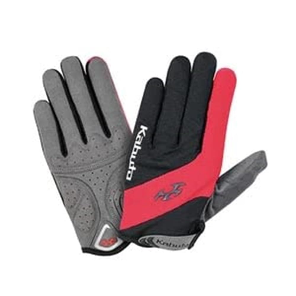Велоперчатки OGK KABUTO с полными пальцами, размер XL, SPG-5, Красный/Черный,